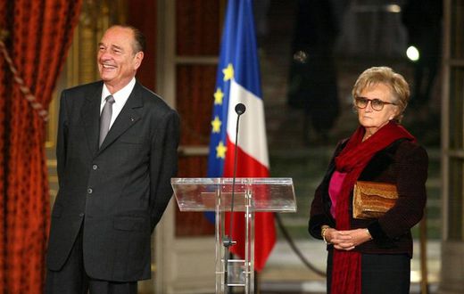Jacques and Bernadette Chirac at the Elysee Palace in 2002. His multiple affairs were an open secret among the French media and political classes.