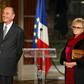 Jacques and Bernadette Chirac at the Elysee Palace in 2002. His multiple affairs were an open secret among the French media and political classes.