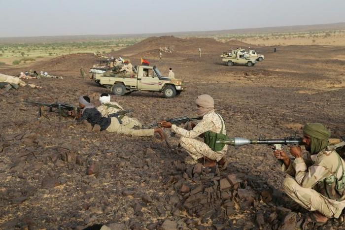 CMA Tuareg fighters operating around Kidal, northern Mali