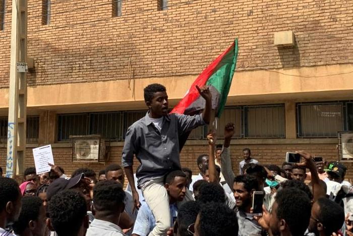 Hundreds of Sudanese university students rallied in downtown Khartoum Tuesday seeking justice for fellow pupils killed in months of political unrest