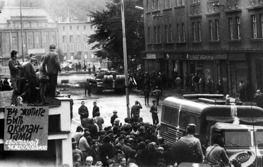 The statue row evoked painful memories of the Prague Spring of 1968