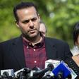 Marysol Sosa, daughter of the late singer Jose Jose, speaks during a news conference with her brother José Joel Sosa, at Bayfront Park in Miami on October 1, 2019