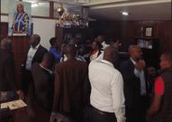 Teargas, chaos at City Hall as goons attack Beatrice Elachi in Nairobi county assembly speaker's office