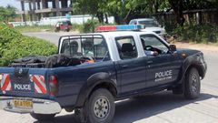 A police vehicle on patrol