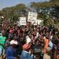 Thousands of opposition parties supporters participate in a protest in Malawi's capital Lilongwe, to force Malawi Electoral Commission chairperson Jane Ansah to resign and to protest the alleged use of correction fluid in the marked ballots