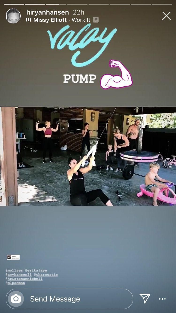 ryan hansen kristen bell instagram