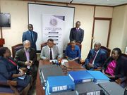 DPP Noordin Haji during the Monday presser. DCI headquarters. Treasury CS Henry Rotich surrenders to DCI moments after DPP issued orders for his arrest in connection with dams scandal