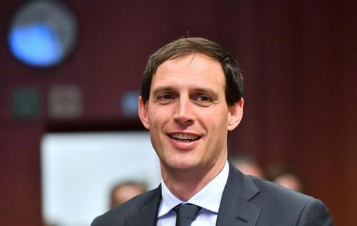 Finance Minister Wopke Hoekstra, pictured in May 2019, announced that the Dutch government was loosening its purse strings to spend more on stimulating the economy