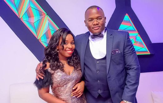 Saumu Mbuvi with her Boyfriend