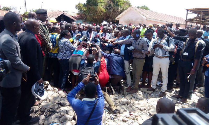 Education CS George Magoha closes Precious Talents School for 4 days following collapse of classroom that killed 7 pupils
