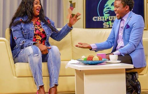 Shilole with Chipukzeey. Shilole breaks down in tears over her poor English