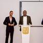 Davidson Wakairu addressing students at Marbella International University Centre (MIUC)