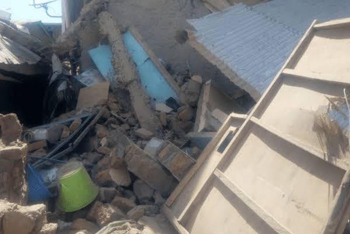 File image of a collapsed building. Building collapses in Butali, Kakamega County, construction workers trapped