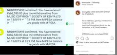 Hilarious reactions as Kenyan musicians receive Sh2500 from MCSK