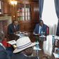 President Uhuru Kenyatta and Raila Odinga with members of the Building Bridges Initiative taskforce at State House