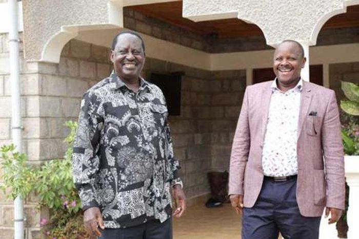 AU Envoy Raila Odinga with former Bomet governor Isaac Ruto