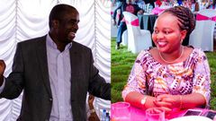 Lawyer Kamotho Waiganjo and Governor Waiguru during their ruracio (Courtesy)