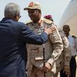 Arriving at the airport in the South Sudanese capital Juba, General Mohamed Hamdan Daglo (R), the deputy chief of Sudan's ruling military council, told reporters he would be holding talks with South Kordofan rebel leader Abdelaziz al-Hilu