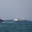 The Iranian port of Bandar Abbas on the strategic Strait of Hormuz, where much of the world's oil ships through