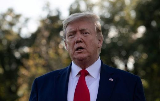 The US has dramatically restricted access for migrants seeking to request asylum, most of whom President Donald Trump's administration says are "economic refugees," rather than people actually fleeing for their lives; Trump is pictured October 10, 2019