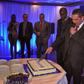 File image of Sportpesa CEO Ronald Karauri flanked by other guests at a past function