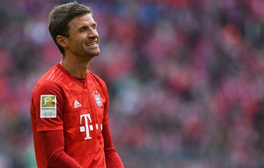 Le joueur du Bayern Munich Thomas Müller lors de la réception d'Hoffenheim le 5 octobre 2019