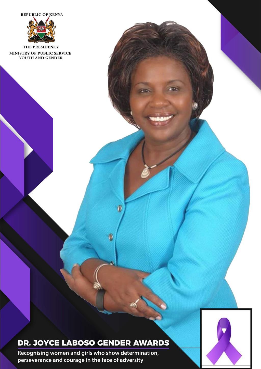 Public Service CS Margaret Kobia introduces Dr Joyce Laboso Gender Awards for women and girls