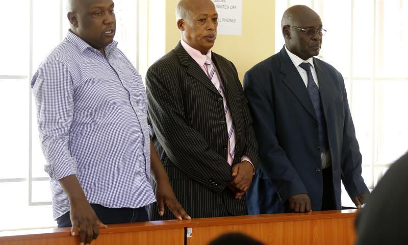 Joshua Waiganjo, Former Rift Valley Provincial Police boss John M'Mbijiwe and the former Anti-Stock Theft Unit Commandant Remi Ngugi