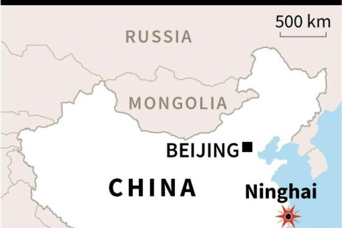 Map locating Ninghai county, Zhejiang province in eastern China, where a factory fire killed 19 people, local authorities said Monday.