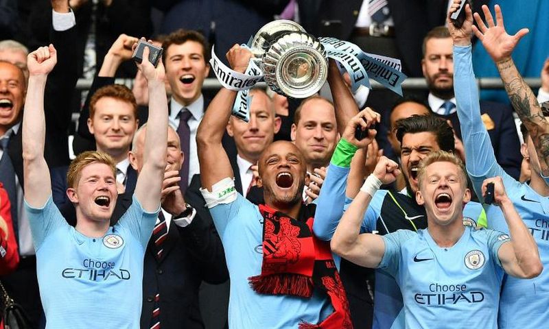 Manchester City completed a treble by thrashing Watford in the FA Cup final