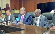 Interior PS Karanja Kibicho, Interior CS Fred Matiangi and Immigration PS Gordon Kihalangwa