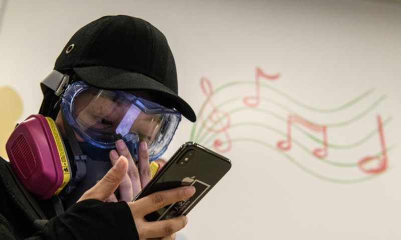 China's state media said the app 'obviously helps rioters'