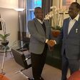 Former PM Raila Odinga with Sierra Leone President Julius Maada Bio in UK. Odinga also visited Bomet Governor Joyce Laboso in hospital