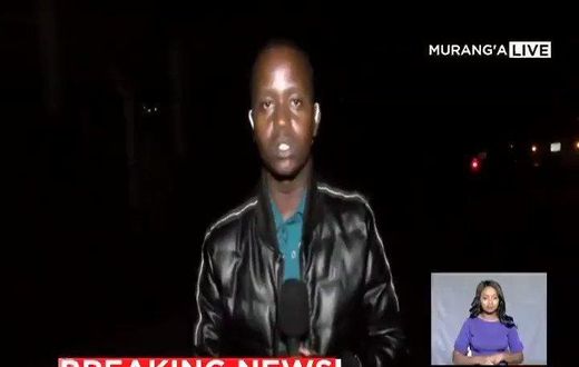 Royal Media Services journalist Victor Kinuthia