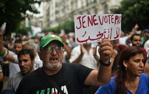 Algerians took to the streets for the 30th consecutive week on Friday, protesting proposed presidential elections