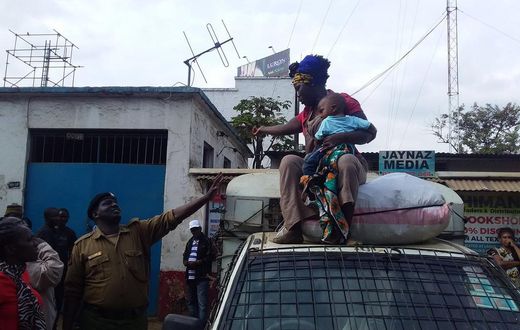 Sonko offers Sh40,000 reward for video of harassed female hawker forced to climb on Kanjo vehicle with baby at Fire Station in Nairobi CBD