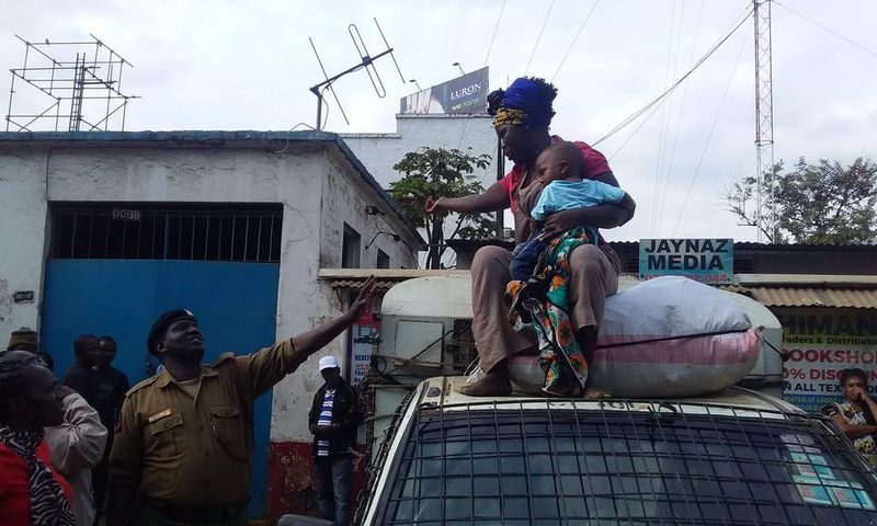 Sonko offers Sh40,000 reward for video of harassed female hawker forced to climb on Kanjo vehicle with baby at Fire Station in Nairobi CBD