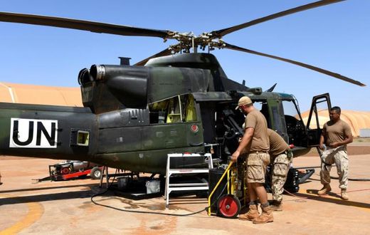 Some 250 Canadian personnel and eight helicopters were part of the country's peacekeeping contingent in Mali -- this shot was taken in Gao in August 2018
