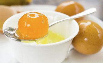 Raw egg yolks