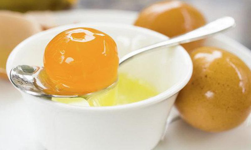 Raw egg yolks