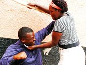 A man and woman fighting (Illustration)