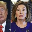 US President Donald Trump (L) and US Speaker of the House Nancy Pelosi, who on Tuesday announced a formal impeachment inquiry of the US leader