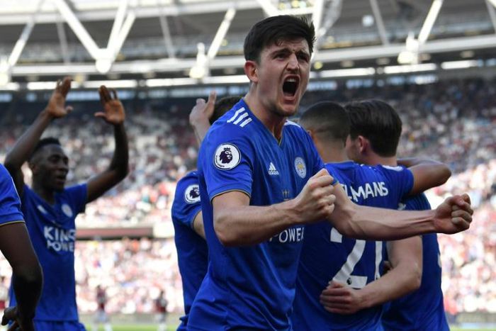 Leicester City's English defender Harry Maguire is set for a record transfer to Manchester United
