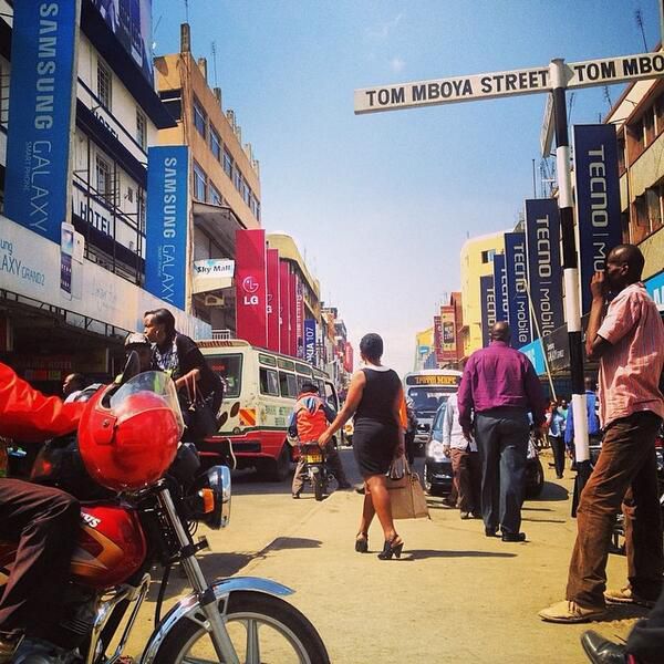 Image of the junction between Tom Mboya Street and Luthuli Avenue (Twitter)