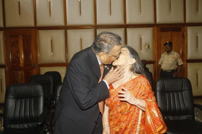 90-year old billionaire Manu Chandaria and wife Aruna formalise their marriage at Attorney General's Sheria House office