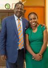 Linda Oguttu' with Raila Odinga