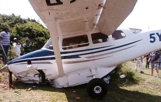 Plane crash-lands in Diani after developing mechanical problems