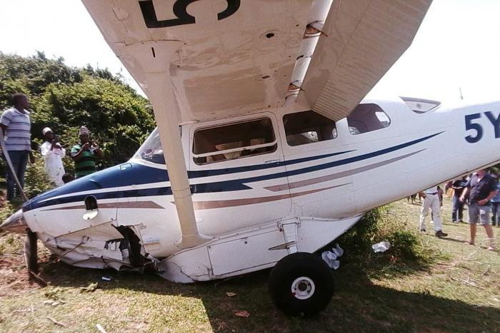 Plane crash-lands in Diani after developing mechanical problems