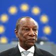 Guinean President Alpha Conde, seen here in May 2018, is facing calls not to amend the constitution to allow himself a new term