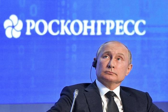 A shaman opposed to Russian President Vladimir Putin, is not of sound mind; Putin is pictured October 2, 2019